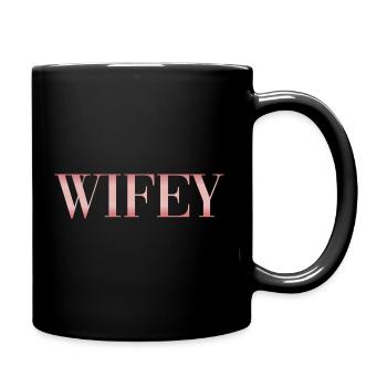 Wifey Shirt - Full Colour Mug - black - Right