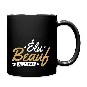 beauf de l'année Cadeau humour personnalisé - Mug uni - noir - Droite