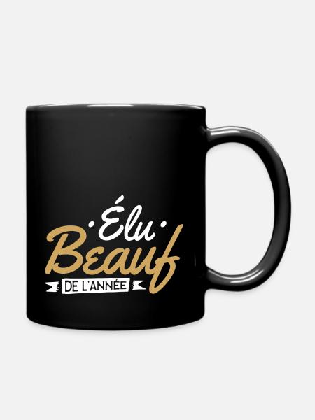 beauf de l'année Cadeau humour personnalisé - Mug uni - noir