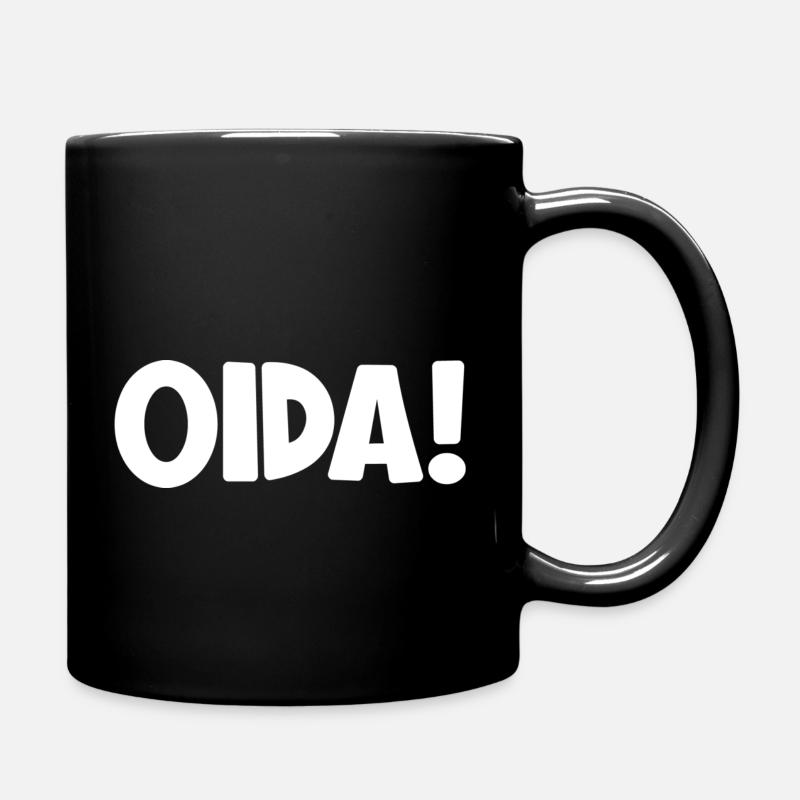 Oida - Tasse einfarbig - Schwarz