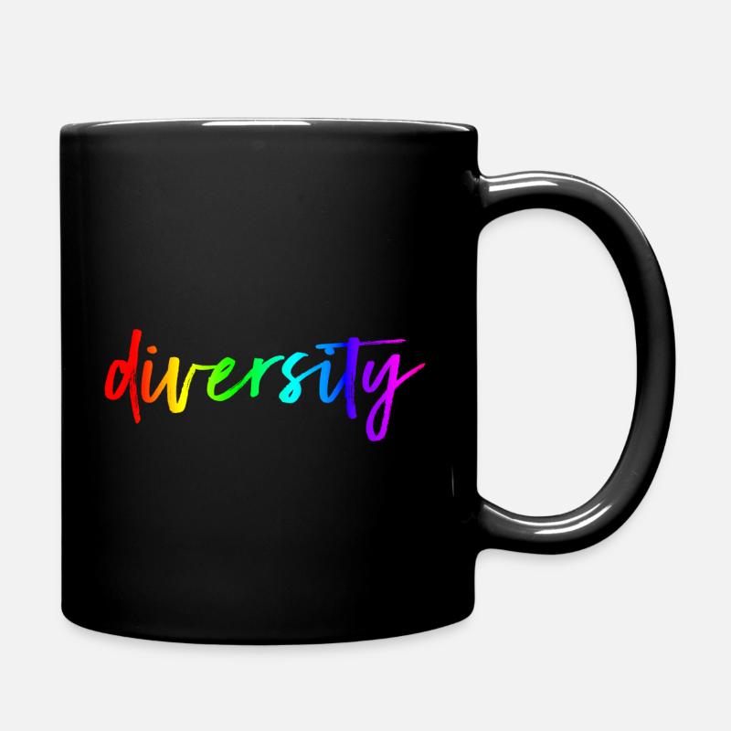 Diversity LGBT Gay Pride - Tasse einfarbig - Schwarz