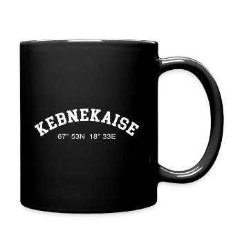 Kebnekaise Suède Coordonnées GPS Carte Randonnée - Mug uni - noir - Droite