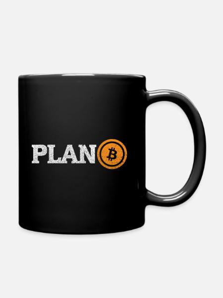 Bitcoin: Plan B - Tasse einfarbig - Schwarz