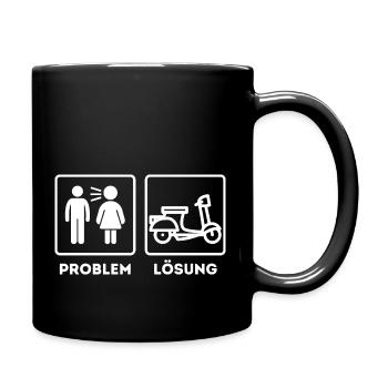 Problem Lösung Roller - Tasse einfarbig - Schwarz - Rechts