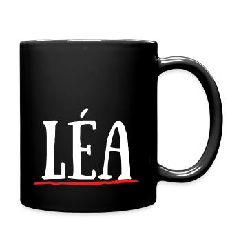 Léa Prénom Cadeau Baptême Naissance - Mug uni - noir - Droite