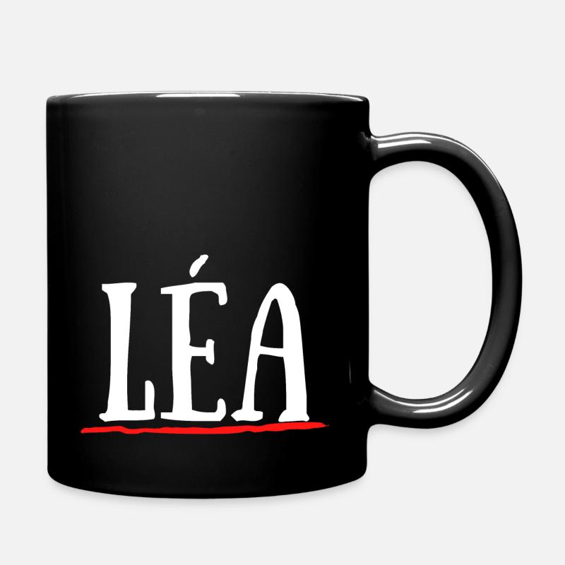 Léa Prénom Cadeau Baptême Naissance - Mug uni - noir