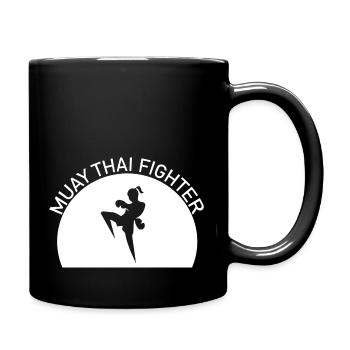Boxing Fighting Muay Thai - Tasse einfarbig - Schwarz - Rechts