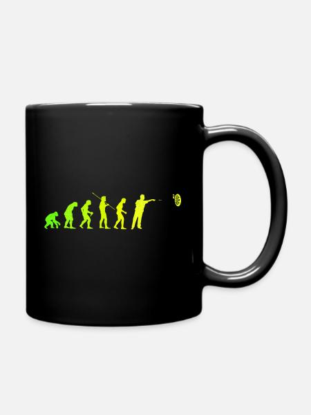 Darts Evolution Darts Player Darts Darts Cadeau - Mug uni - noir