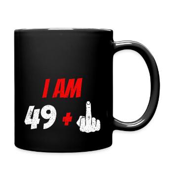 50. Geburtstag 50 Jahre Geburtstagsgeschenk lustig - Tasse einfarbig - Schwarz - Rechts