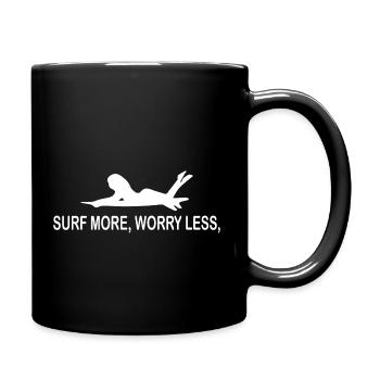 Surfen Surfing Wellenreiten Sup - Tasse einfarbig - Schwarz - Rechts