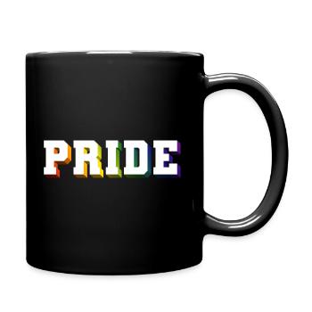 FIERTÉ OMBRE ARC-EN-CIEL - Mug uni - noir - Droite