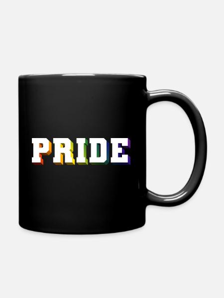 PRIDE RAINBOW SHADOW - Tasse einfarbig - Schwarz