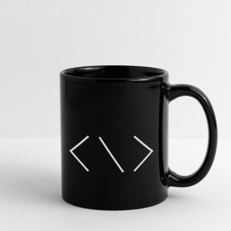 Coding Icon for Programmer Programmierer Skript Tasse einfarbig