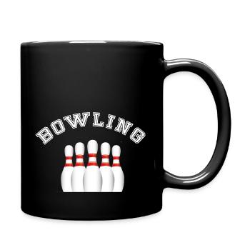 Bowling - Mug uni - noir - Droite