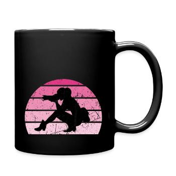 Retro Fotografin Kameras Fotografie Photographie - Tasse einfarbig - Schwarz - Rechts