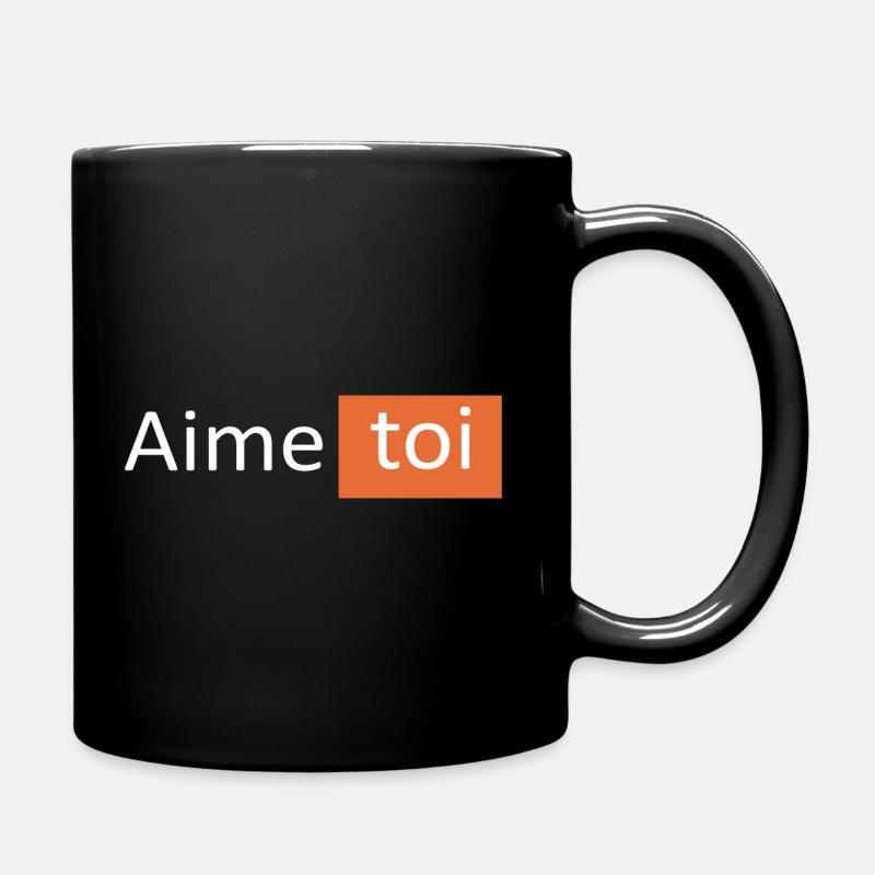 AIME TOI - Mug uni - noir