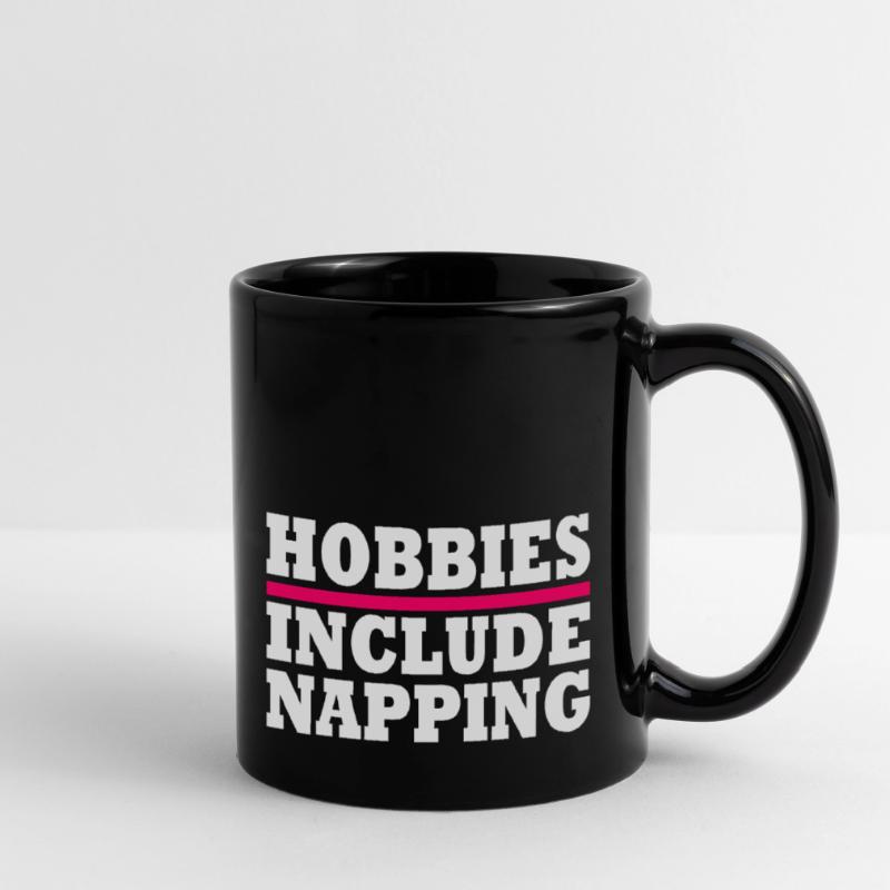 Hobbies include napping Tasse einfarbig