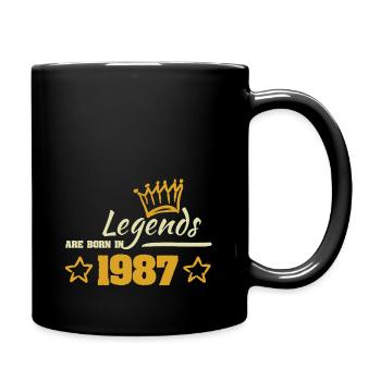 1987 - Tasse einfarbig - Schwarz - Rechts