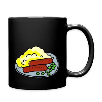 Bangers and Mash Doodle - Full Colour Mug - black - Right