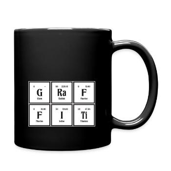 Graffiti-| Periodensystem der Elemente - Tasse einfarbig - Schwarz - Rechts