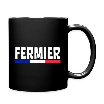 Fermier Français - Mug uni - noir - Droite