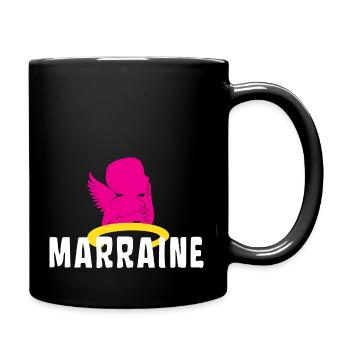 Marraine Bébé Ange Baptême - Mug uni - noir - Droite