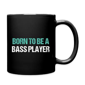 Born to be a bass player - Mug uni - noir - Droite