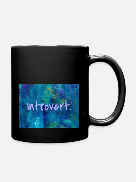 INTROVERT - Tasse einfarbig - Schwarz