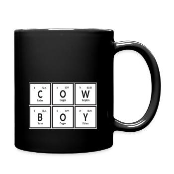 Cowboy | Tableau périodique des éléments - Mug uni - noir - Droite