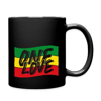 Drapeau Reggae One Love - Mug uni - noir - Droite