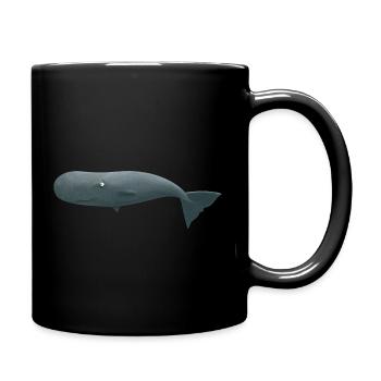 The funny sperm whale - Full Colour Mug - black - Right