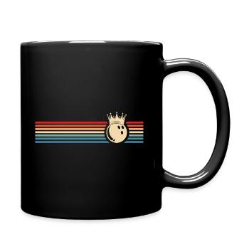 Bowling Sport Bowlingkugel Bowlingspieler - Tasse einfarbig - Schwarz - Rechts