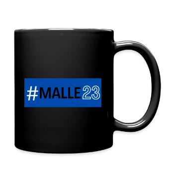 Mallorca 2023 - Modernes Hashtagmotiv - Tasse einfarbig - Schwarz - Rechts