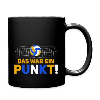 Das war ein Punkt! - Volleyballer Beach Volleyball - Tasse einfarbig - Schwarz - Rechts