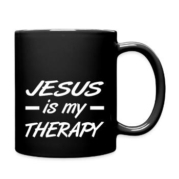 Jesus - Tasse einfarbig - Schwarz - Rechts