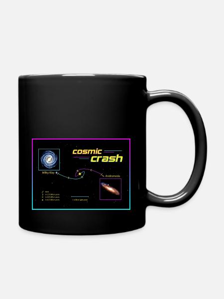 cosmic crash - Tasse einfarbig - Schwarz