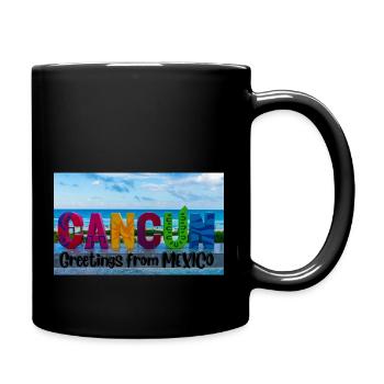 Salutations du Mexique . Cancun - Mug uni - noir - Droite