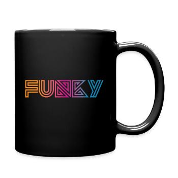 Funky Vintage - Mug uni - noir - Droite