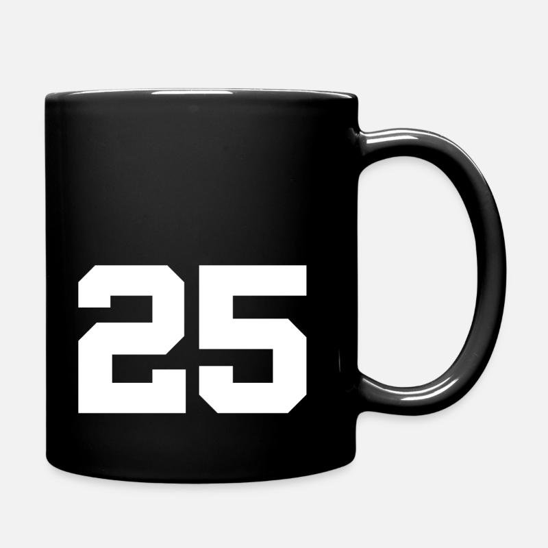 Numéro 25 - Mug uni - noir