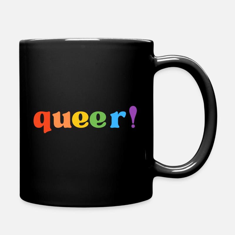 queer! - Tasse einfarbig - Schwarz