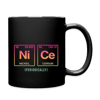 NICE with elements of the periodic table - Full Colour Mug - black - Right