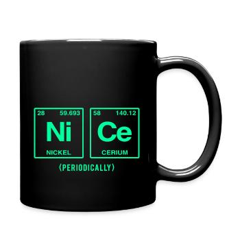NICE with elements of the periodic table - Full Colour Mug - black - Right