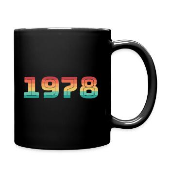 Born 1978 Year of birth Vintage Date of birth - Full Colour Mug - black - Right