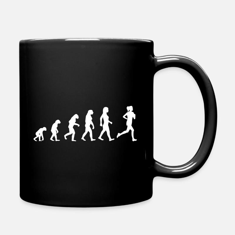 Evolution Femme Course Jogging Course à pied - Mug uni - noir