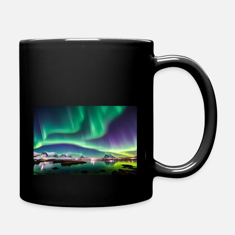 Die leuchtenden Farben und der Druck sind langleb - Tasse einfarbig - Schwarz