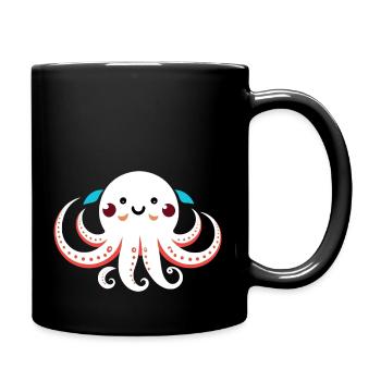 petite pieuvre - Mug uni - noir - Droite