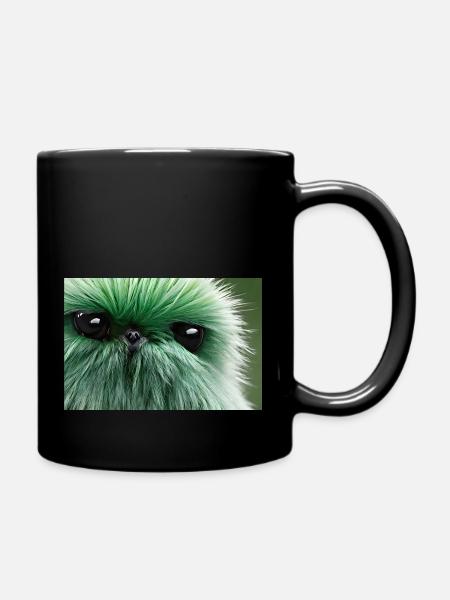 cute monster - Tasse einfarbig - Schwarz