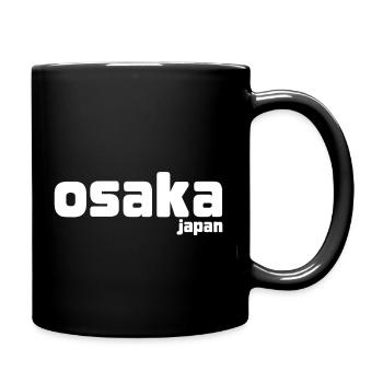 Osaka Japan - Tasse einfarbig - Schwarz - Rechts