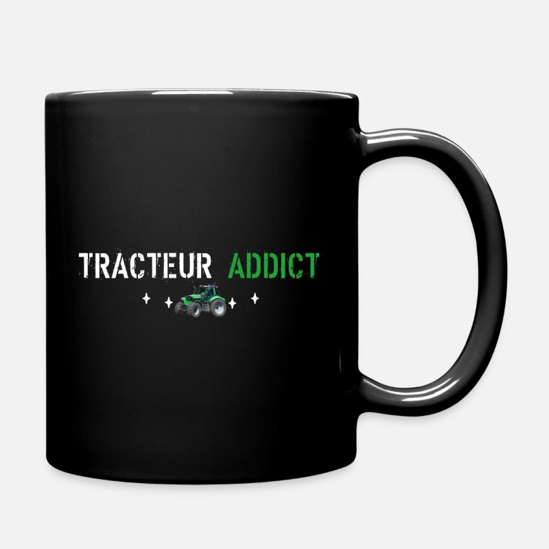 Tracteur addict - Mug uni - noir