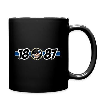 Volle Breitseite1887 Hamburg - Tasse einfarbig - Schwarz - Rechts